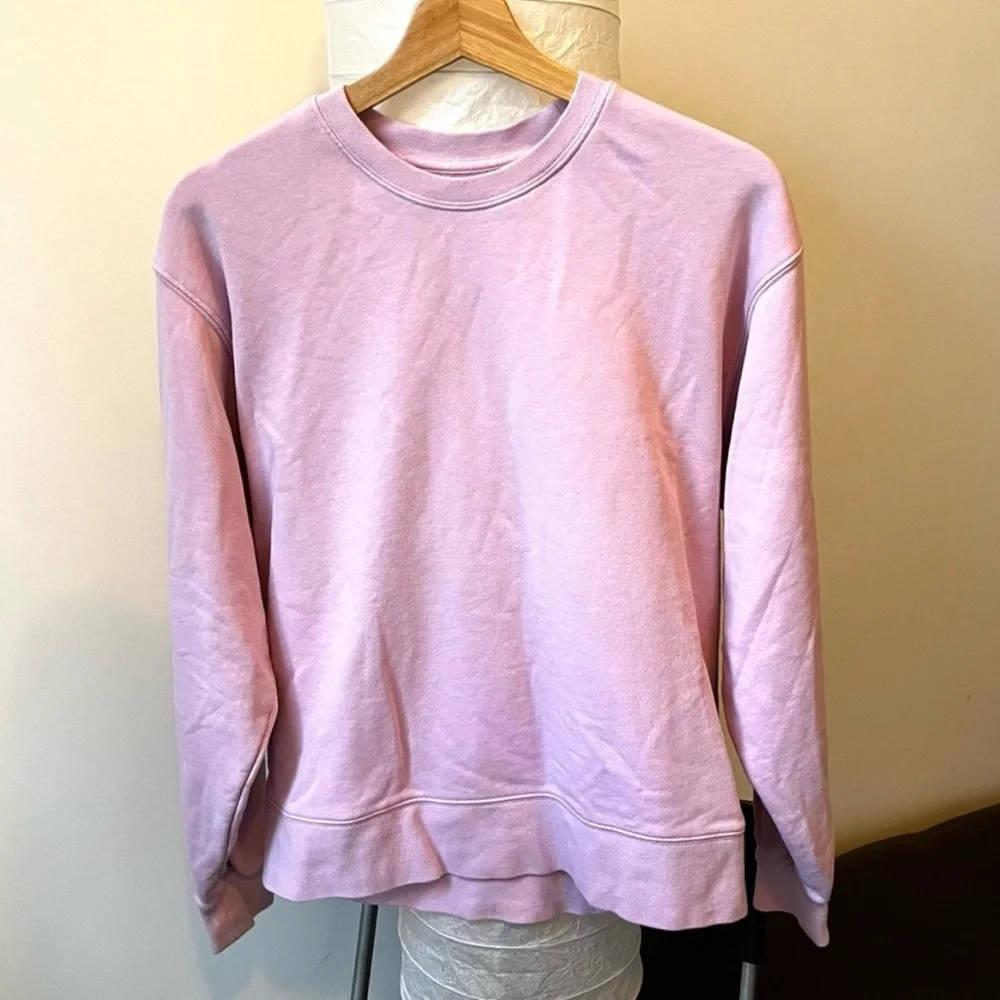 TNA Soft  Cosy Fleece Light Pink Lilac Pullover Sweater New Without tags Size 1 - Picture 2 of 8